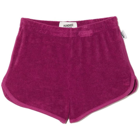 NWT Hundred Pieces Girls Blackcurrent Terry Track Shorts - Picture 1 of 8